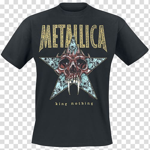 T-shirt Metallica King Nothing Heavy metal, T-shirt transparent background PNG clipart