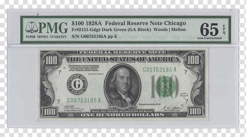 United States one hundred-dollar bill Federal Reserve Note United States Dollar Banknote United States five-dollar bill, banknote transparent background PNG clipart