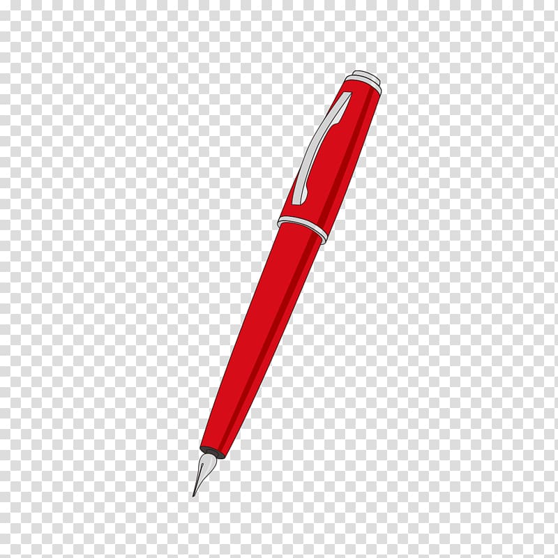 Ballpoint pen Paper Gel pen Stylus, Red pen pattern transparent background PNG clipart