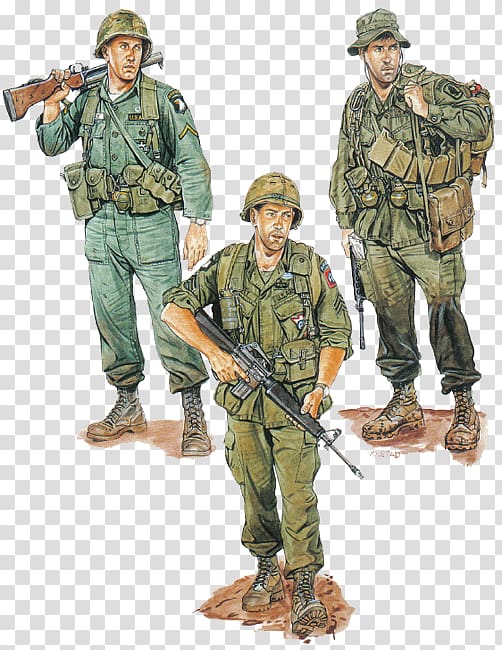 Military history of Australia during the Vietnam War Soldier Vietnam Airborne, Soldier transparent background PNG clipart