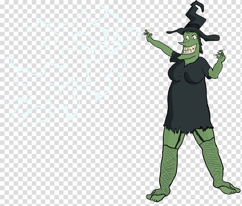 Cartoon Costume design Illustration Green, lightning bolt transparent background PNG clipart
