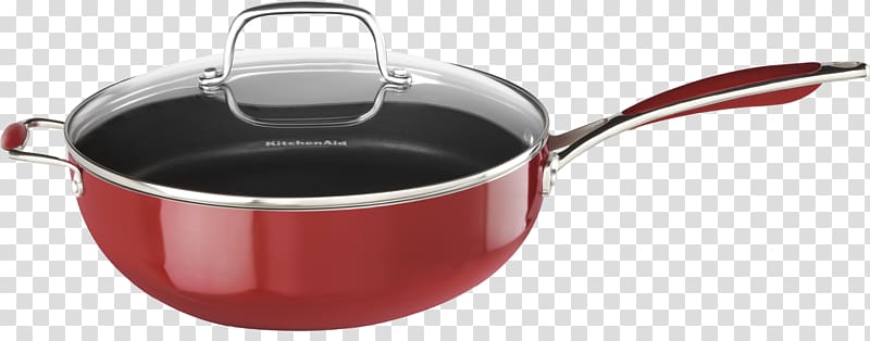 Frying pan Non-stick surface Cookware KitchenAid Chef, frying pan transparent background PNG clipart