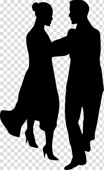 Partner dance Jive , Silhouette transparent background PNG clipart