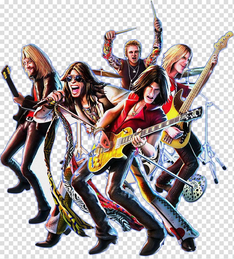Guitar Hero: Aerosmith Rock Band O, Yeah! Ultimate Aerosmith Hits, rock band transparent background PNG clipart