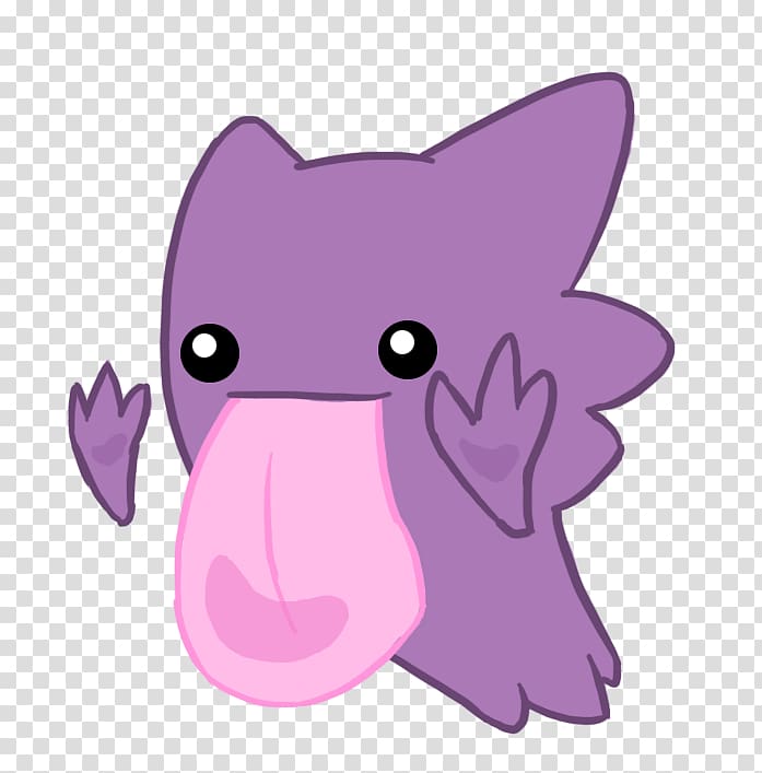 Pikachu Haunter Drawing Pokxe9mon Art, Tongue purple monster transparent background PNG clipart