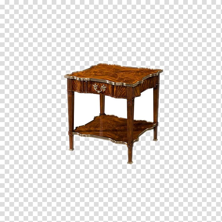 Table Nightstand Furniture Cabinetry, European-style wooden tables transparent background PNG clipart