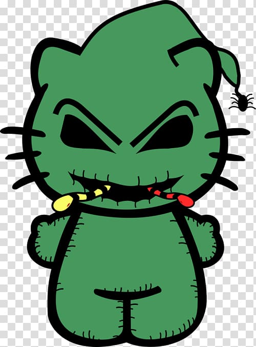Oogie Boogie Hello Kitty Jack Skellington Art Drawing, Jack and sally transparent background PNG clipart