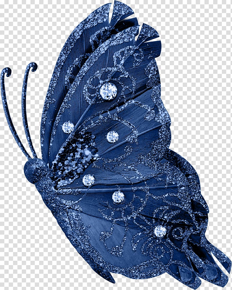 Butterfly Blue, Beautiful blue butterfly decoration transparent background PNG clipart