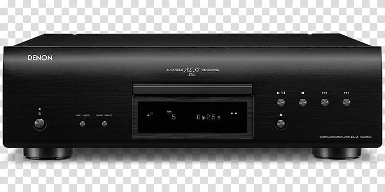 Digital audio DENON PMA-1600NE HiFi Amplifier Super Audio CD CD player, others transparent background PNG clipart