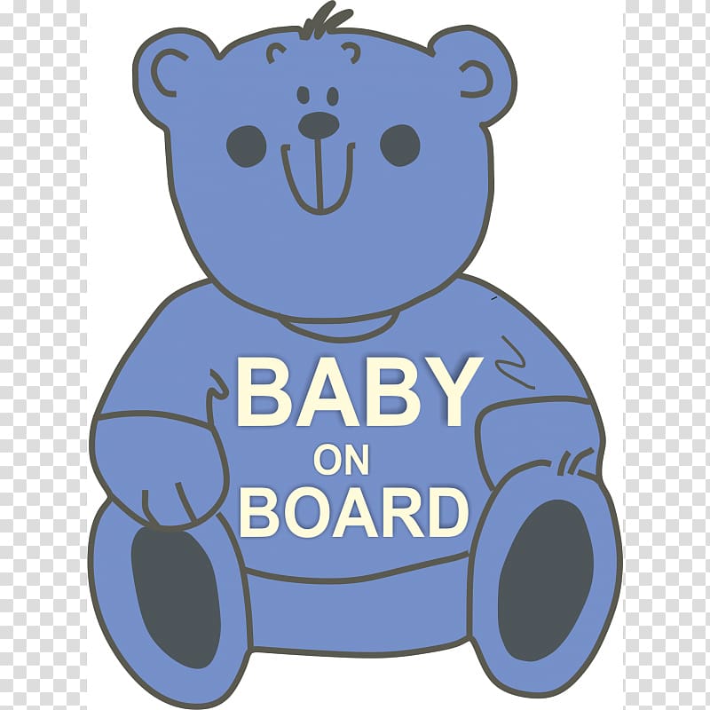 Teddy bear Baby on board , bear transparent background PNG clipart