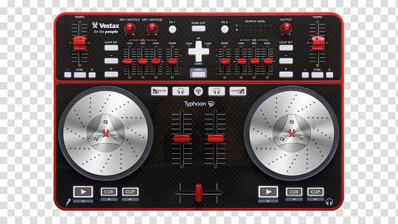 DJ controller Disc jockey Vestax Virtual DJ Traktor, vestax controller transparent background PNG clipart