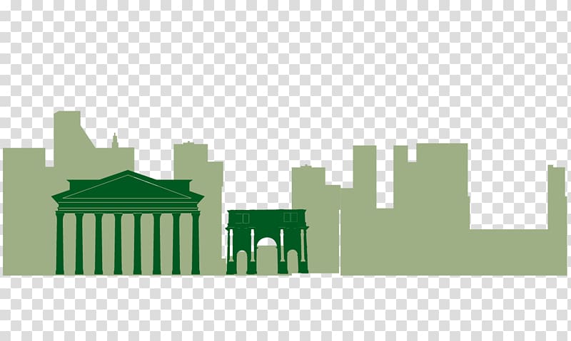 Landscape architecture Silhouette, Green Building silhouette abroad transparent background PNG clipart