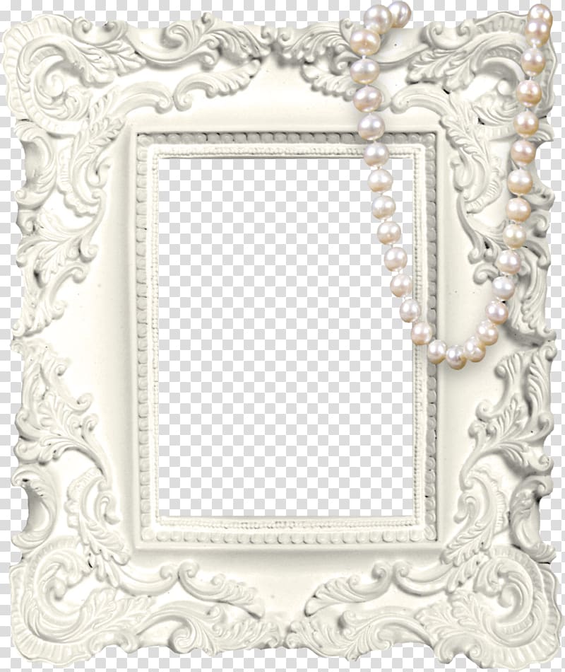 white frame, Window frame , Beads wood frame transparent background PNG clipart