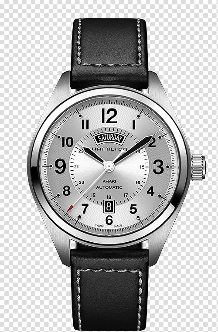 Hamilton Watch Company Hamilton Khaki Field Quartz Chronograph Automatic watch, watch transparent background PNG clipart