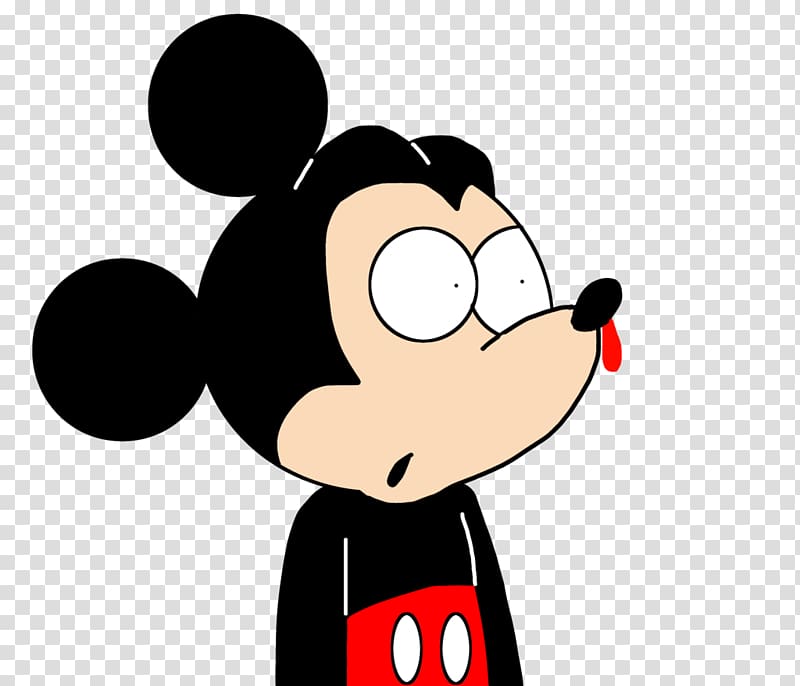 Mickey Mouse Nosebleed Bleeding Haemophilia, bleeding gums cartoon transparent background PNG clipart