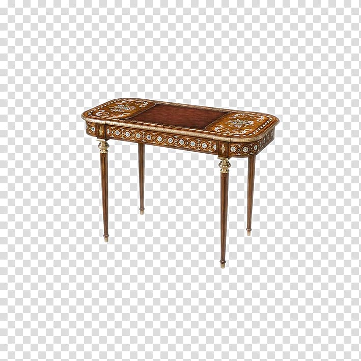 Coffee table, European-style wooden tables transparent background PNG clipart