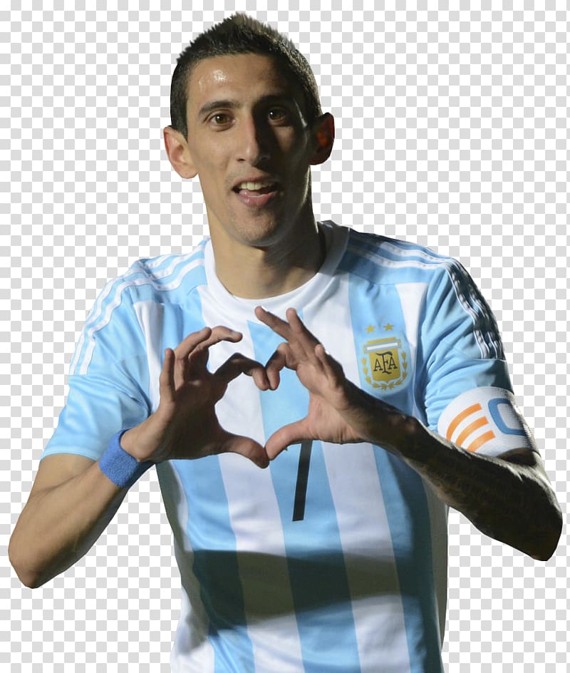 man wearing blue and white soccer jersey, Ángel Di Maria Argentina national football team La Liga FC Barcelona Transfer window, Di maria transparent background PNG clipart