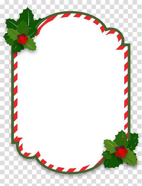 Christmas ornament frame, Cartoon Christmas border transparent background PNG clipart