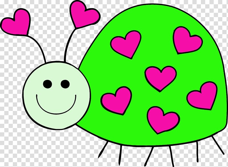 Love Heart , Bugs transparent background PNG clipart