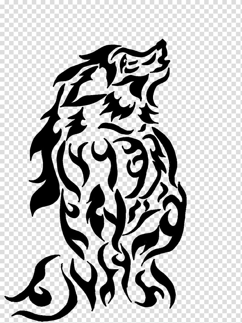 Tattoo design of tribal wolf, vintage engraved illustration Stock Vector  Image & Art - Alamy