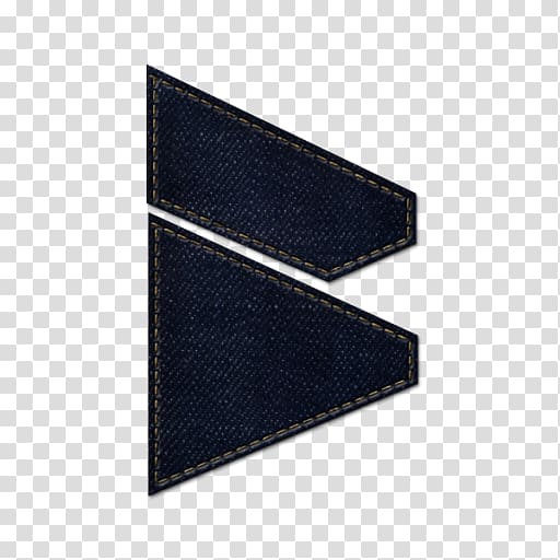 two black denim logo, wallet rectangle, Blogmarks transparent background PNG clipart