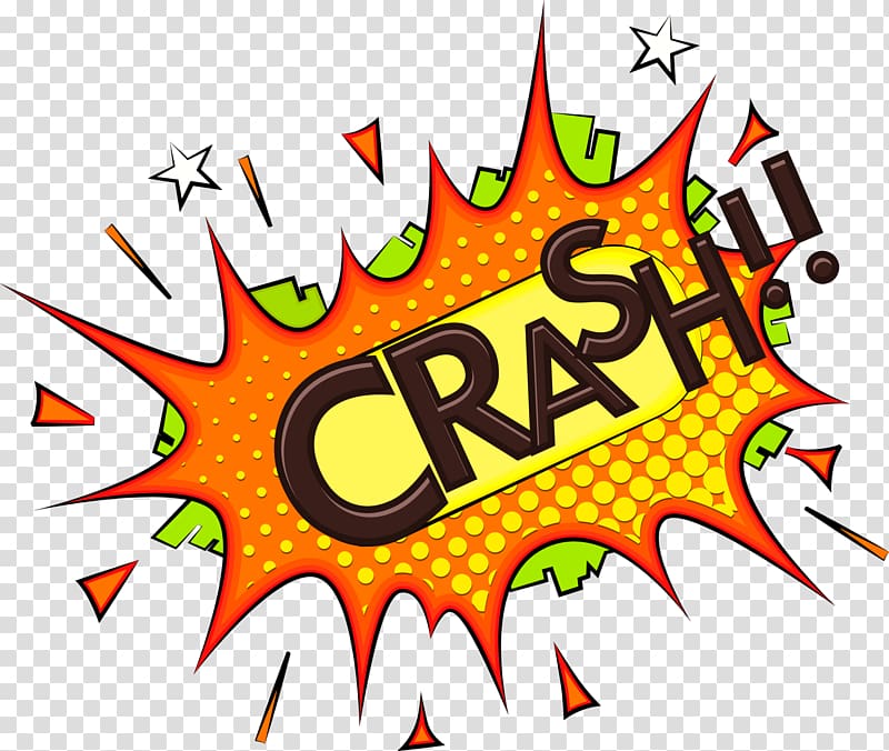 Orange explosion crash transparent background PNG clipart