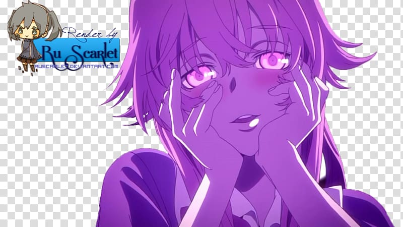 Yuno Gasai YouTube Guts Anime Character, professor transparent background PNG clipart