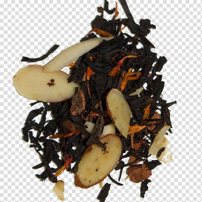 Da Hong Pao Earl Grey tea Oolong Dianhong Camellia sinensis, almond transparent background PNG clipart