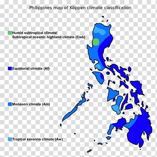 Philippines Köppen climate classification Tropical climate Tropical savanna climate, map transparent background PNG clipart