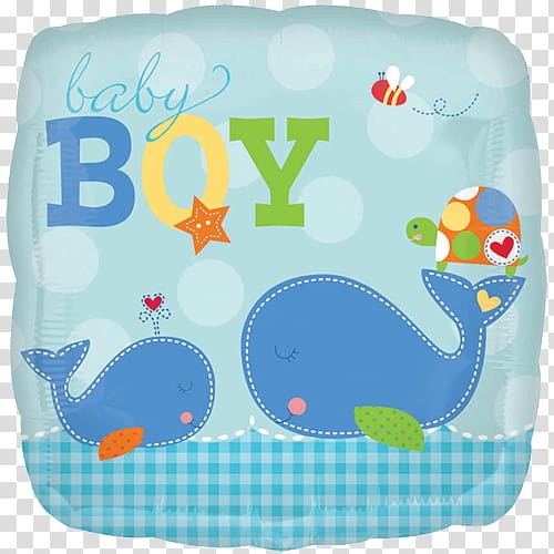 Baby shower Mylar balloon Balloon boy hoax Party, Ahoy boy transparent background PNG clipart