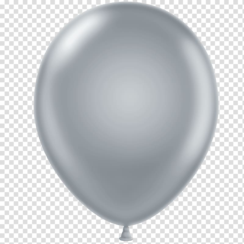 Balloon Silver Metallic color Party, white balloon transparent background PNG clipart