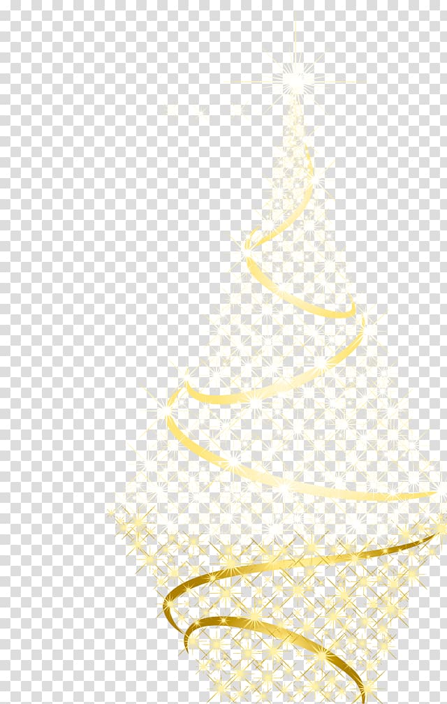 Yellow Font, Colored ribbon Christmas tree transparent background PNG clipart