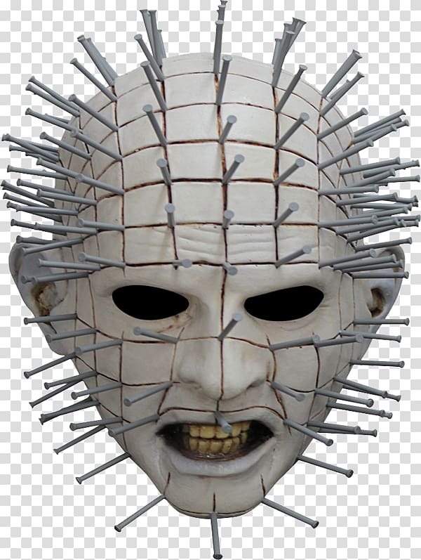 Pinhead Hellraiser Mask Cenobite Costume, mask transparent background PNG clipart