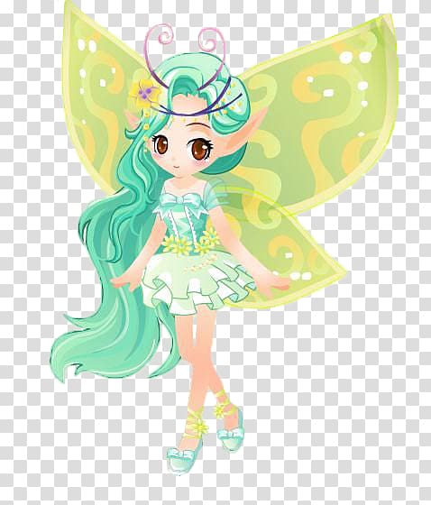 Tooth fairy The Green Fairy, Green fairy wings transparent background PNG clipart