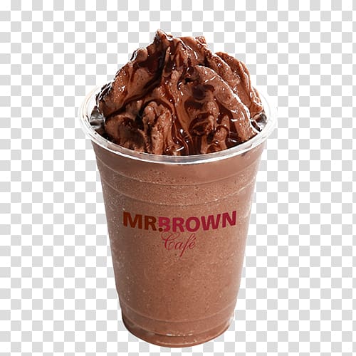 Chocolate ice cream Sundae Mr. Brown Coffee Chocolate pudding, Coffee transparent background PNG clipart