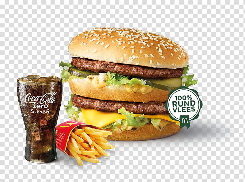 Cheeseburger McDonald\'s Big Mac Whopper Fast food McDonald\'s Chicken McNuggets, mac donalds transparent background PNG clipart