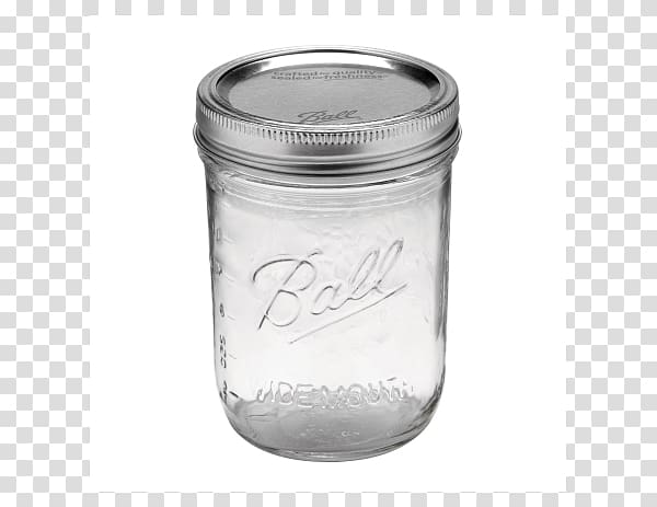 Mason jar Ball Corporation Glass Lid, jar transparent background PNG clipart