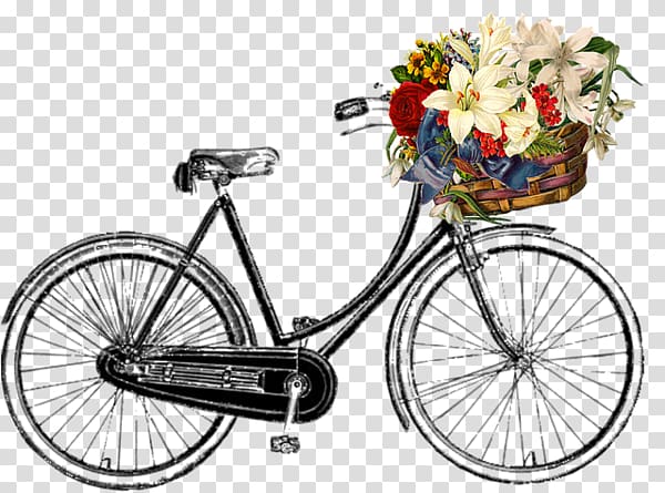 Bicycle Baskets Vintage clothing Retro style Cycling, مبارك عليكم الشهر transparent background PNG clipart