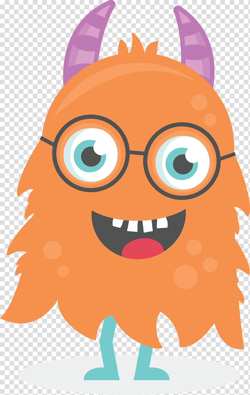 , cute monster transparent background PNG clipart