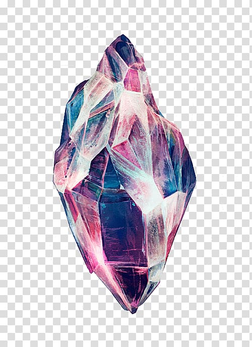 Crystal healing Drawing Mineral Art, floating stones transparent background PNG clipart