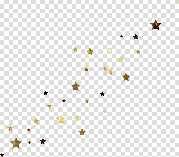 gold stars illustration, Star Paper Drawing , aesthetic decoration transparent background PNG clipart