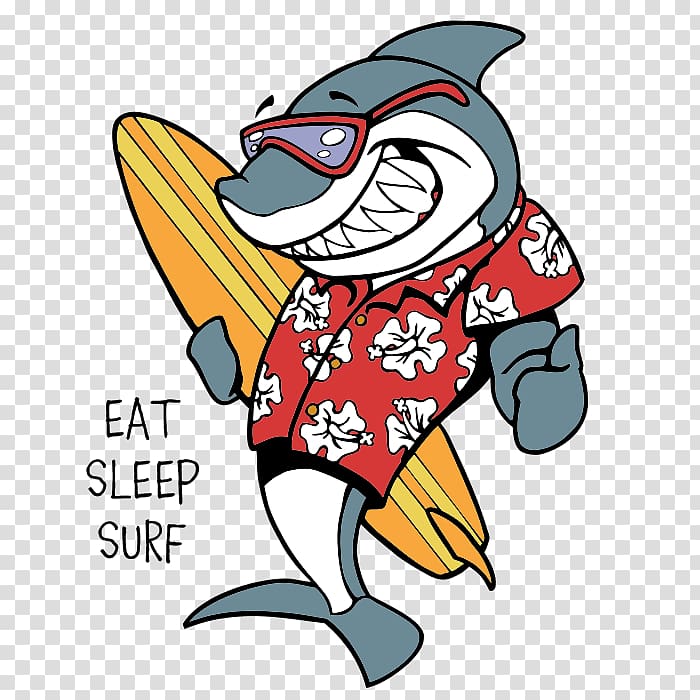 Big wave surfing Shark Biarritz , surfing board transparent background PNG clipart