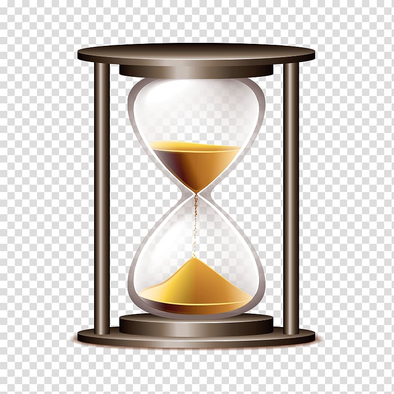 gray hour glass , Clock Hourglass Icon, Hourglass transparent background PNG clipart
