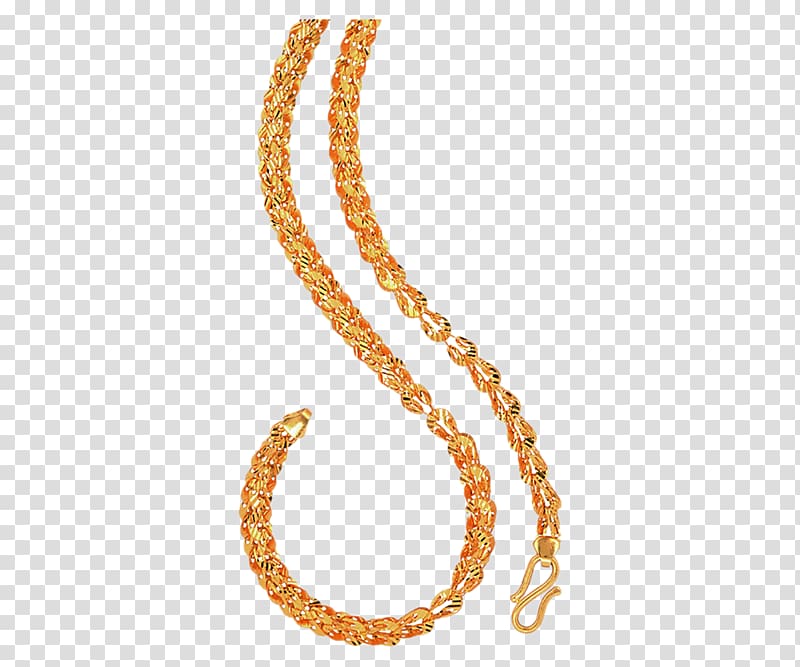 Panaji Orra Jewellery Necklace Chain, gold chain transparent background PNG clipart