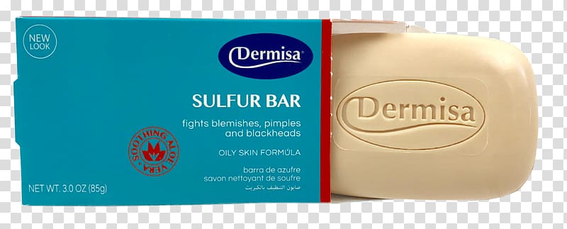 Dermisa Sulfur Bar Skin care Sulfide, beneficios de limpieza facial transparent background PNG clipart