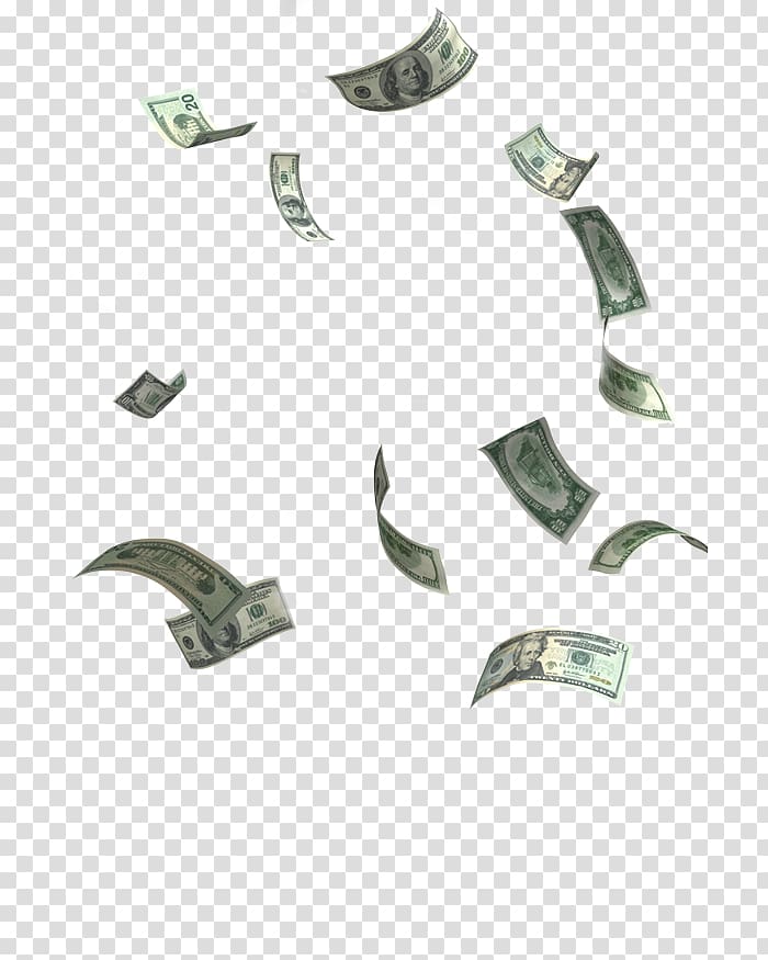 Money United States Dollar Investment Businessperson Initial public offering, falling money transparent background PNG clipart