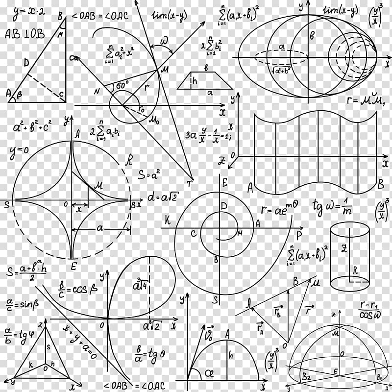 Mathematics Euclidean Geometry Formula, Math transparent background PNG clipart