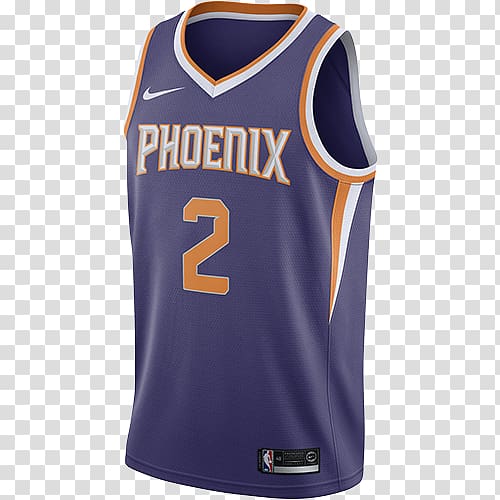 2017–18 Phoenix Suns season T-shirt NBA Jersey, T-shirt transparent background PNG clipart