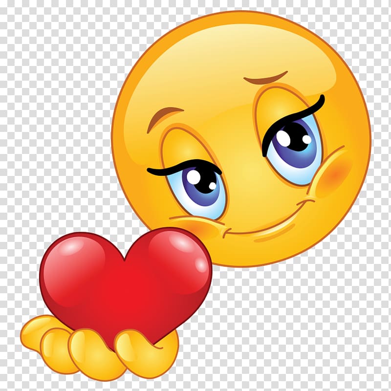 Emoticon Smiley Emoji Heart, smiley transparent background PNG clipart