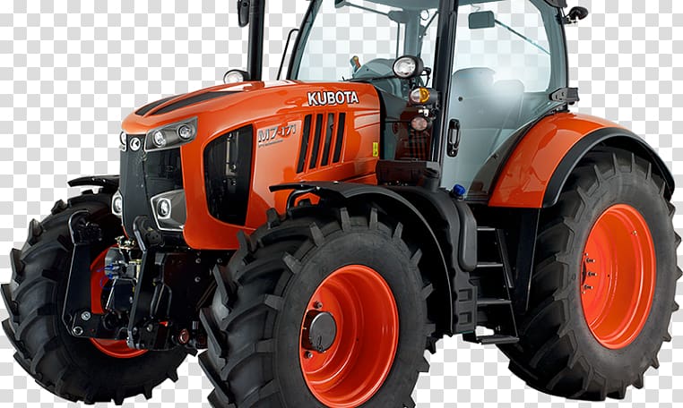 Kubota Tractor Heavy Machinery Agriculture Excavator, kubota tractors transparent background PNG clipart